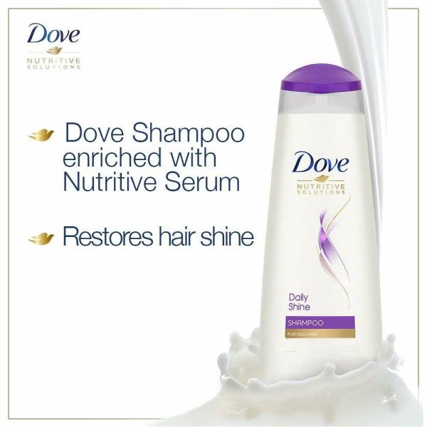 Dove Daily Shine Shampoo For Damaged Or Frizzy Hair, 650ml JioMart