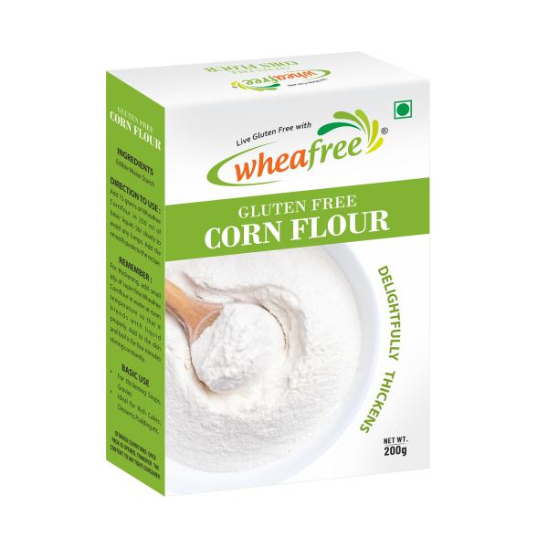 Wheafree Gluten Free Corn Flour Pack of 3 x 200 g Perfect Thickening