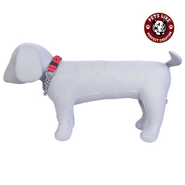 PETS LIKE Dog Choke Collar Dog Chain Collar Comes with Red Color 20MM