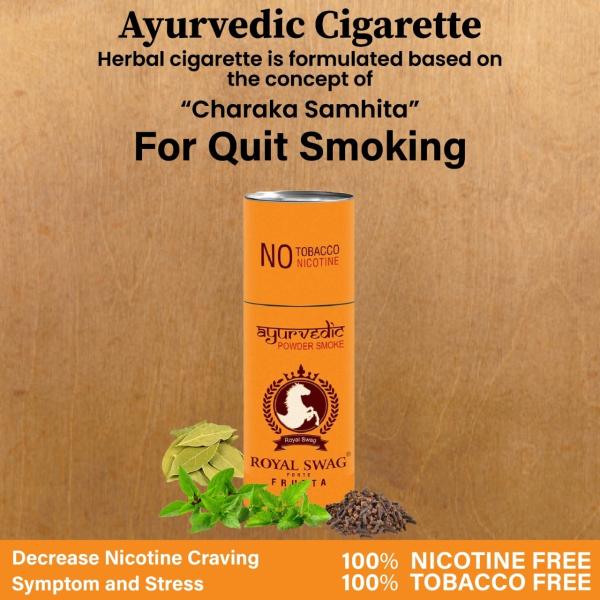 ROYAL SWAG Ayurvedic & Herbal Cigarette, Fruta Flavour Smoke for