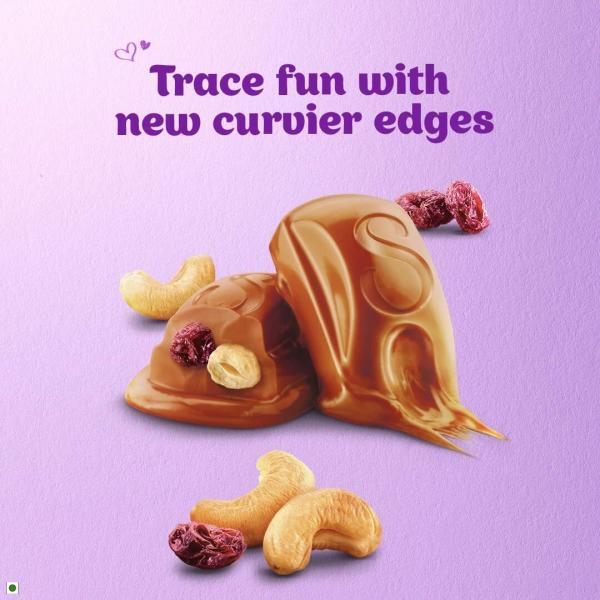 Cadbury Dairy Milk Silk Fruit & Nut Chocolate Bar, Pack of 8 x 55g