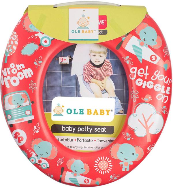 Ole Baby Red Cute Colourful Padded Soft And Full Cushion Potty Trainer