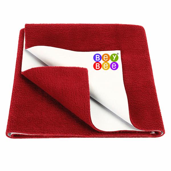 BeyBee Maroon Waterproof Baby Bed Protector Sheet 140 cm x 100 cm JioMart
