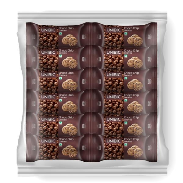 UNIBIC Choco Chip Tiffin Pack Ideal pack to carry in school and workplace Cookies (900 g, Pack