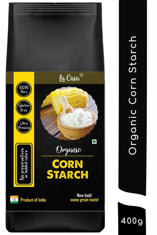 La Casa Organic Corn Starch Powder 400 Gm JioMart