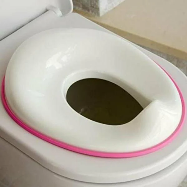 Zollyss Pink White Potty Training Seat With NonSlip And Splash Guard