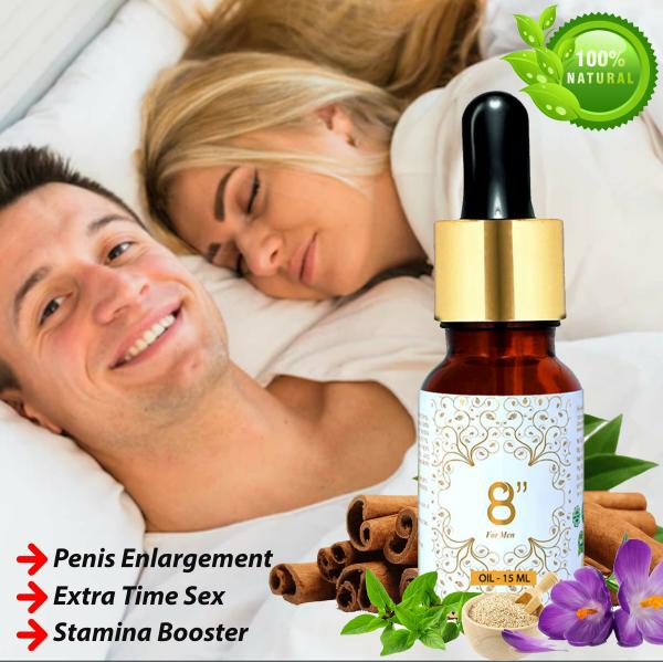 Nutriley 8 Inch Penis Enlargement Oil for Improving Stamina, Time