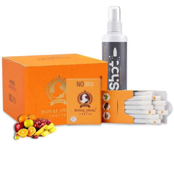 ROYAL SWAG Ayurvedic & Herbal Cigarette, Frutta Flavour Smoke for