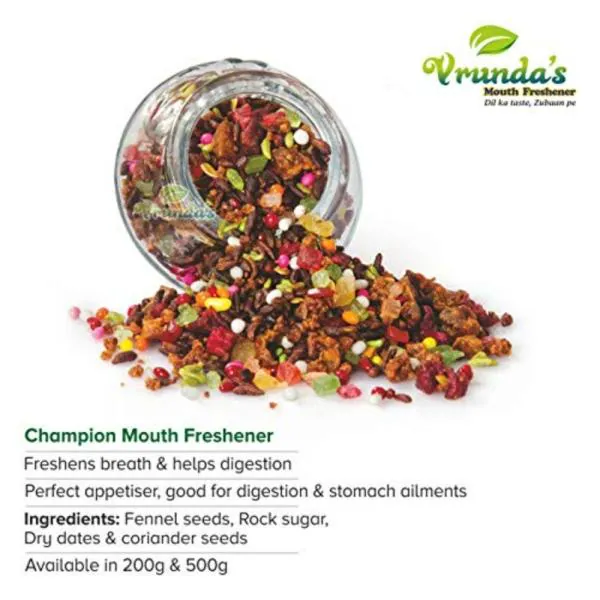 Vrunda's Champion Mouth Freshner 1 kg Indian Mouthfreshner Natural