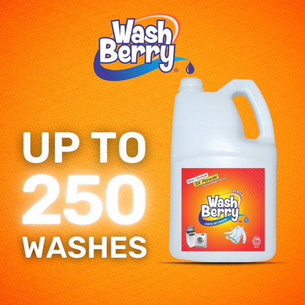 Washberry Advance Clean Matic Liquid Detergent 5 L for Top Load and