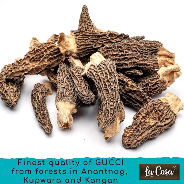 La Casa Sundried Kashmiri Morel Mushrooms 25 Gm (Pack Of 2) JioMart