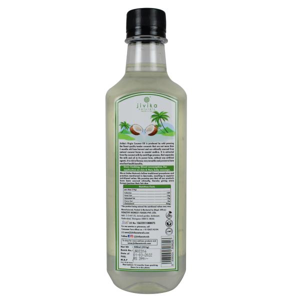 Jivika Cold Pressed Virgin Coconut Oil 500ml JioMart