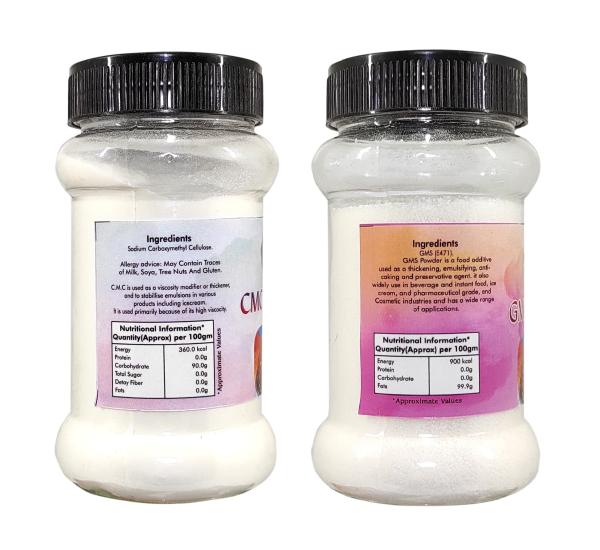 K3 Masala Ice cream Powder Combo of CMC Powder(100gm) and GMS Powder
