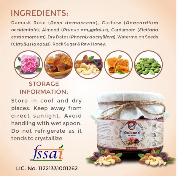 Food Circle Gulkand With Dry Fruits 300gm Traditional Sweet Sun