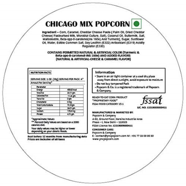 Popcorn & Company Chicago Mix Popcorn, Party Pack Tin, 400 gm JioMart