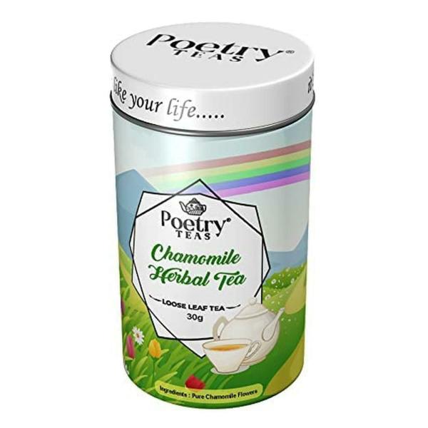 Poetry Teas Chamomile Herbal Tea Anxiety Relief 30 g Loose Leaves JioMart