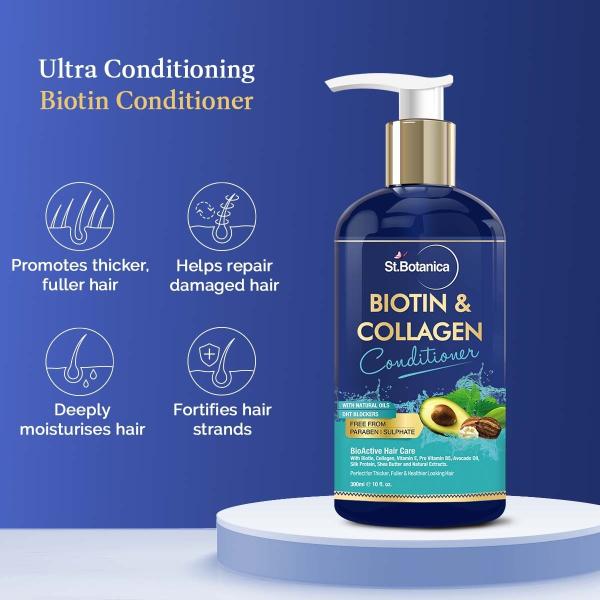 StBotanica Biotin & Collagen Hair Conditioner, 300ml - For Thicker, Fuller  and Healthy Hair - JioMart