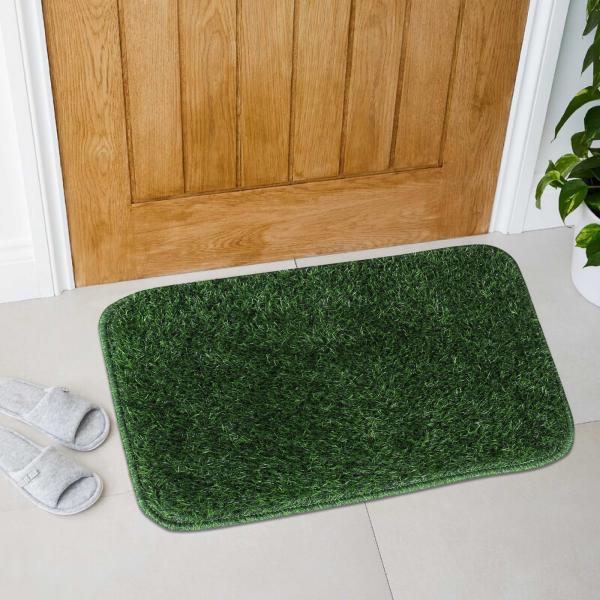 ENYRA Green Artificial Grass Doormat 37 x 57 cm JioMart