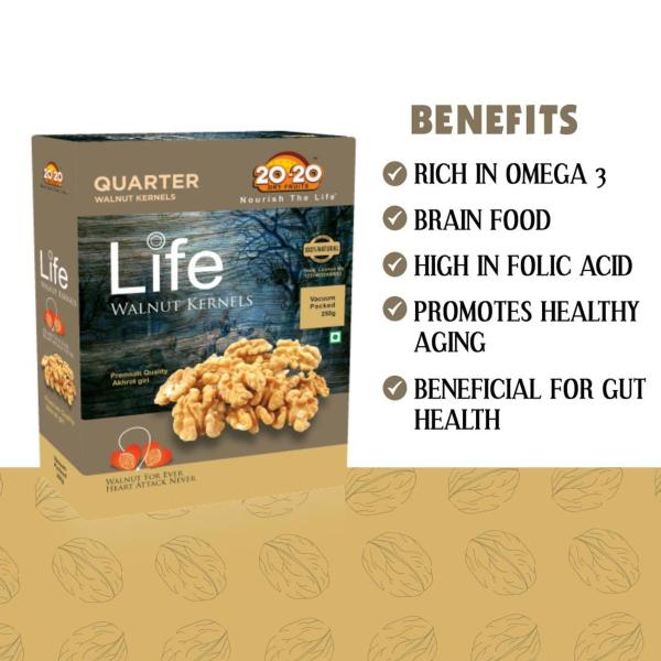 2020 Dry Fruits Quarter Walnut Kernels, 250G JioMart