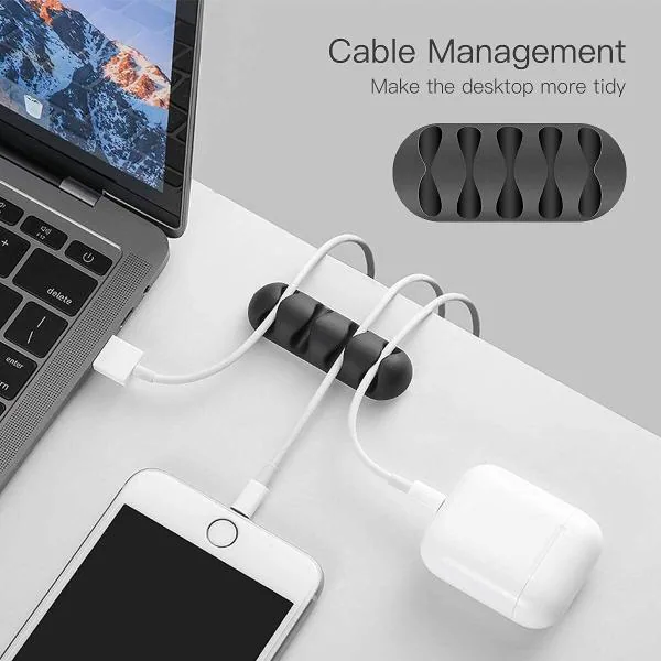 Evens More Pack Of 10 Cable Organizer With 10 Zip Ties Cord Organiser