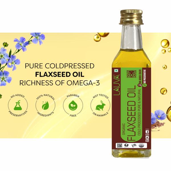 LAUVA ORGANIC FLAX SEED OIL 100ML JioMart