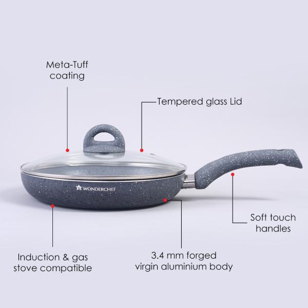 Wonderchef Granite 3Pc Set Grey JioMart