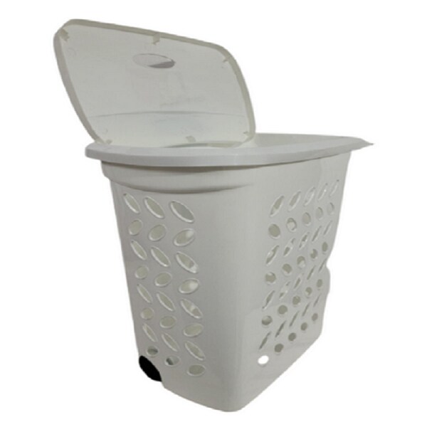 SYDNEY LAUNDRY BASKET WITH WHEEL PRINCEWARE JioMart