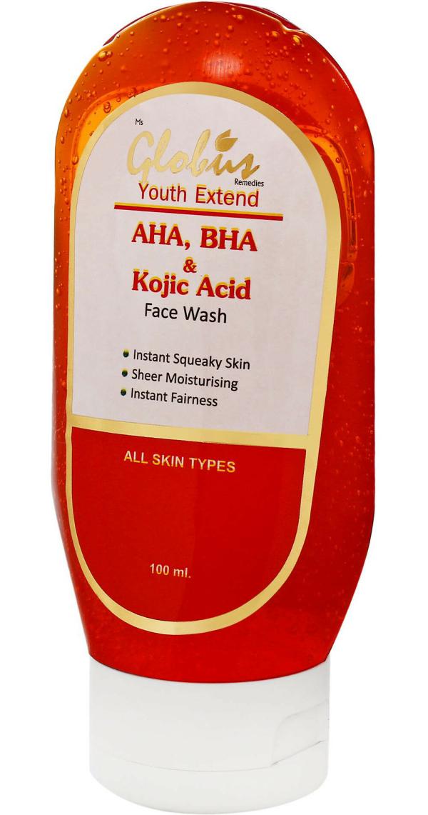 Globus Aha, Bha And Kojic Acid All Skin Type Face Wash (Pack Of 2 100 G