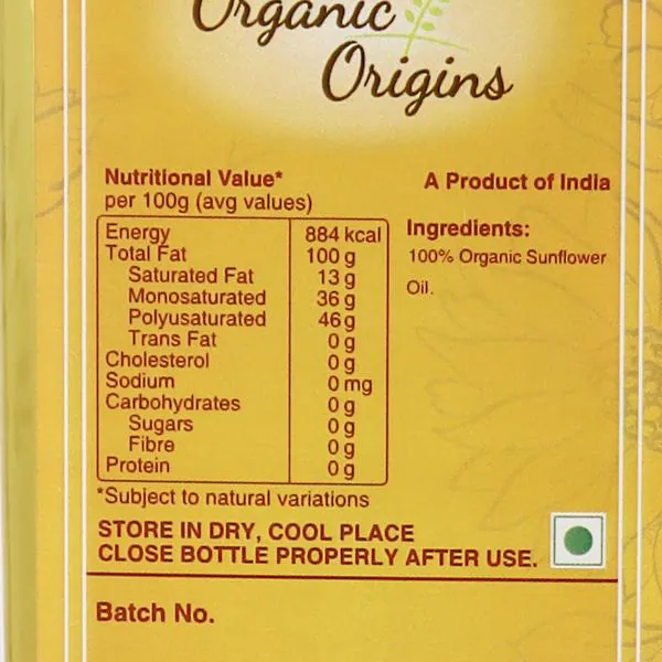 Organic Sunflower Oil JioMart