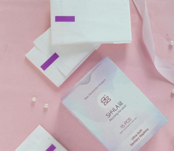 Shyla Care Rash Free Sanitary Pads with disposal pouch All L light