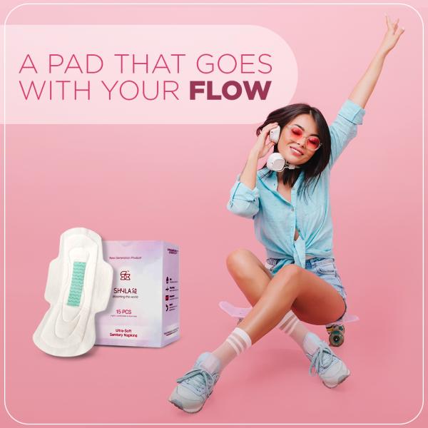 Shyla Care Rash Free Sanitary Pads with disposal pouch All L light