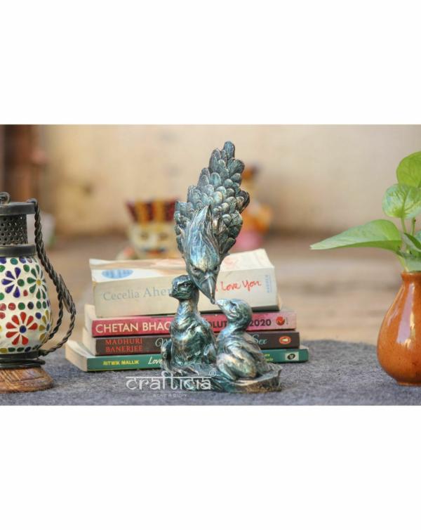 Crafticia Poly Resin Human Face Sculptures Thinker Head Showpieces Creative Abstract Design Art