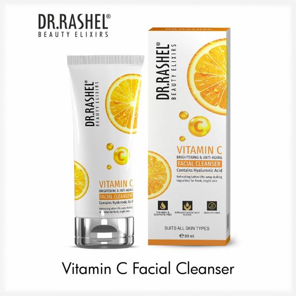 DR.RASHEL VITAMIN C FACIAL CLEANSER BRIGHTENING & ANTIAGING CONTAINS