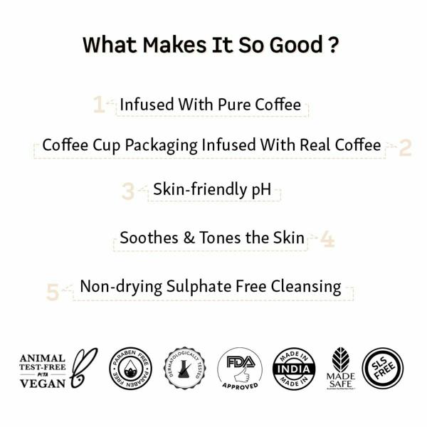 MCaffeine Coffee Body Wash Refreshing, Deep Cleansing & Soap Free