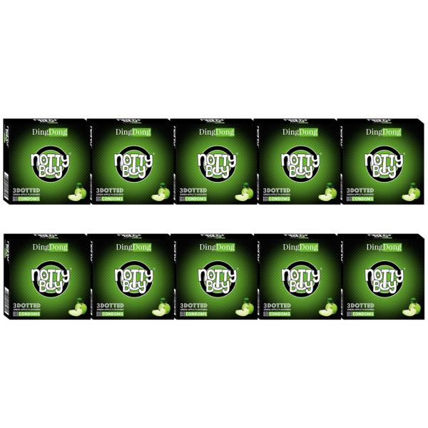 NottyBoy DingDong Green Apple Flavoured Condoms - 30 units - JioMart