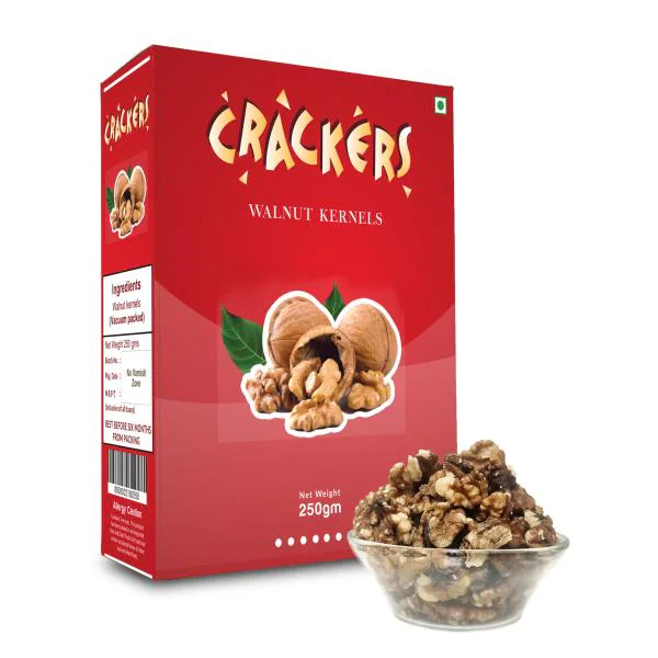 Go Crackers Kashmiri Brown Halves Walnuts Kernels Without Shell