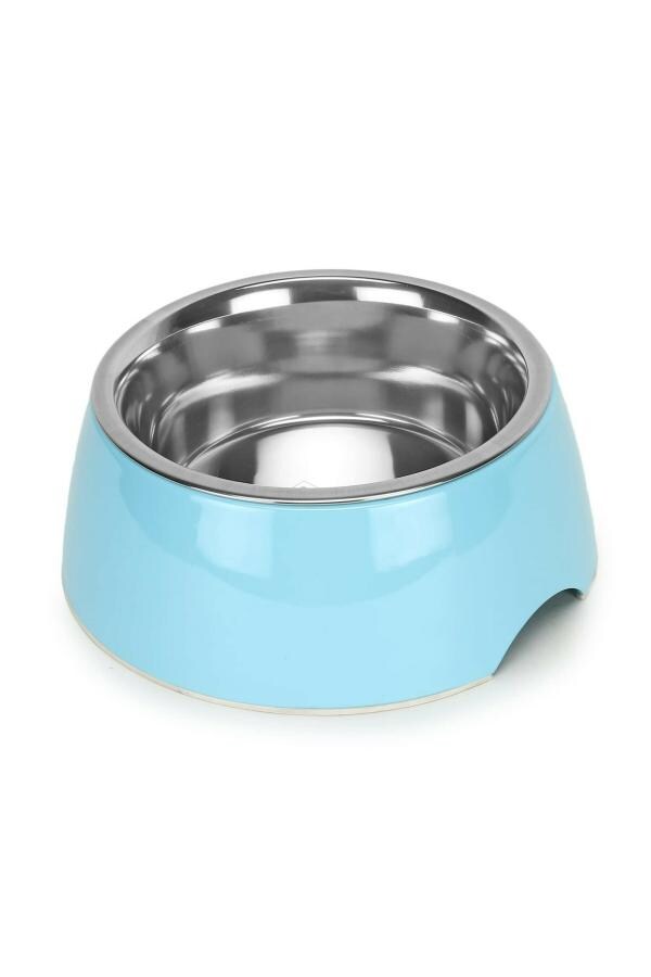Petblush Basil Royal Yet Blue Stainless Steel Food Water Feeding Bowls