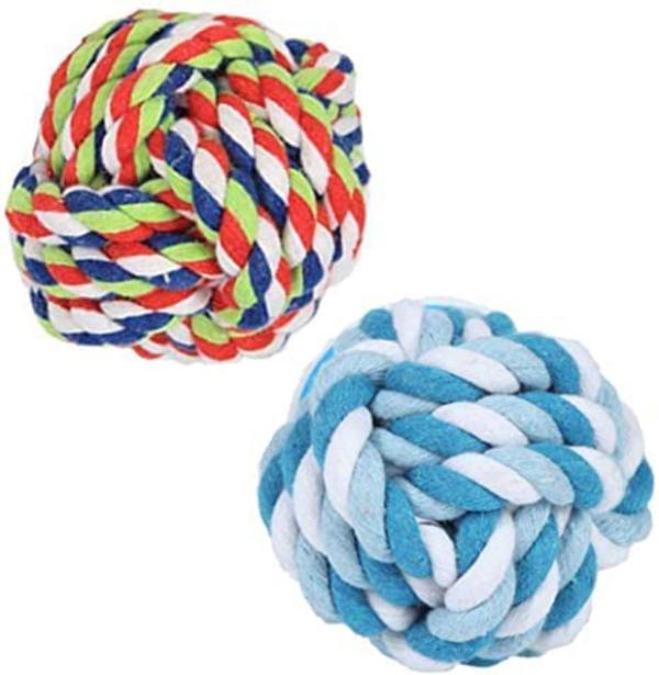 Pets Empire Rope Toy Pet Puppy Dogs Cotton Chews Ropes Ball Braided