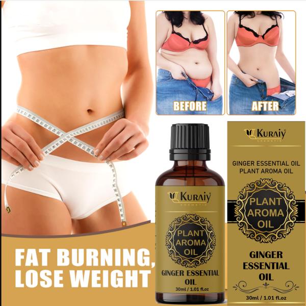 KURAIY 100 Pure One Ginger Oil Slimming Lymphatic Drainage Weight Loss