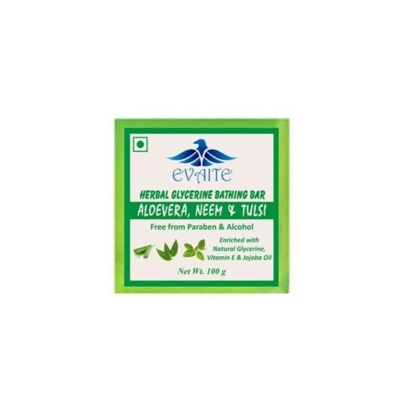 Evaite Herbal Neem Bathing Bar, 100gm+ Evaite Herbal Lavender Bathing