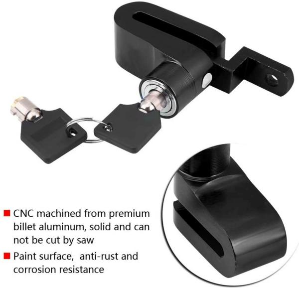 Samite Silver Steel Anti Theft Security Disk Brake Lock For Bike Cycle