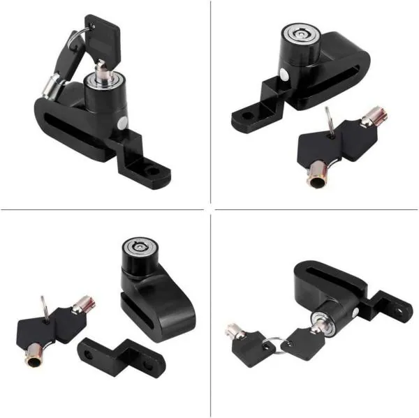 Samite Silver Steel Anti Theft Security Disk Brake Lock For Bike Cycle