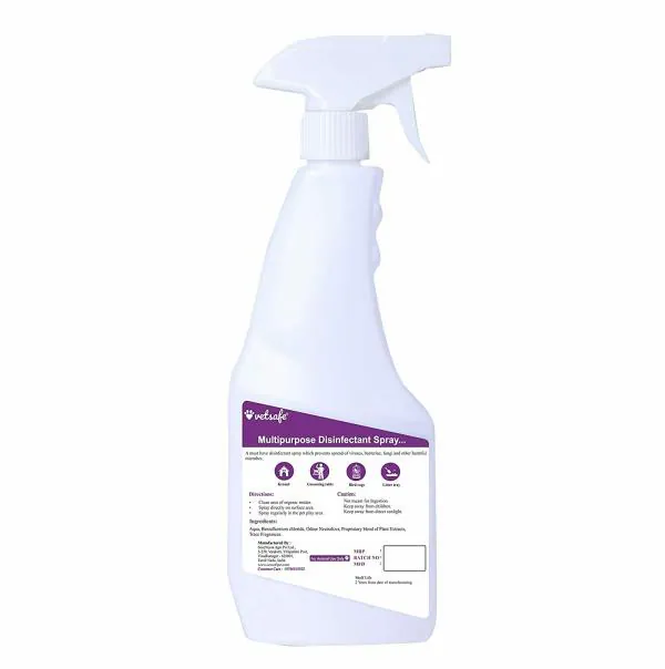 VetSafe Multipurpose Disinfectant Spray for Pets, 500ml JioMart