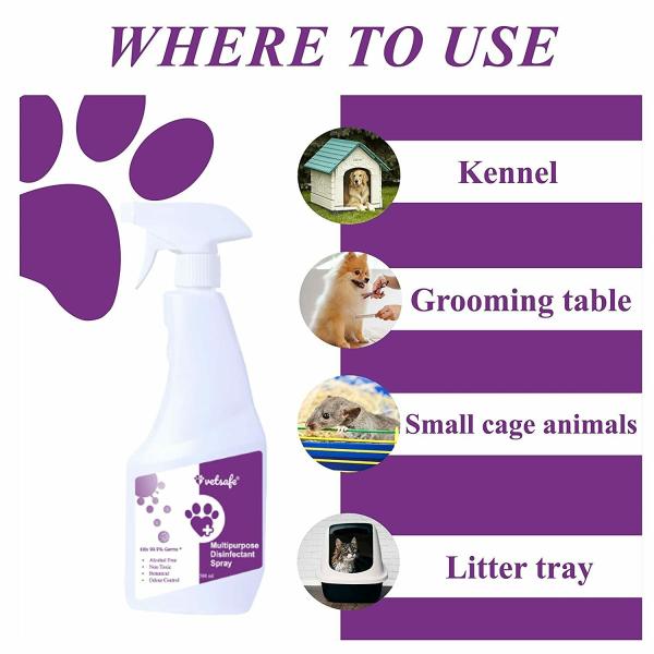 VetSafe Multipurpose Disinfectant Spray for Pets, 500ml JioMart