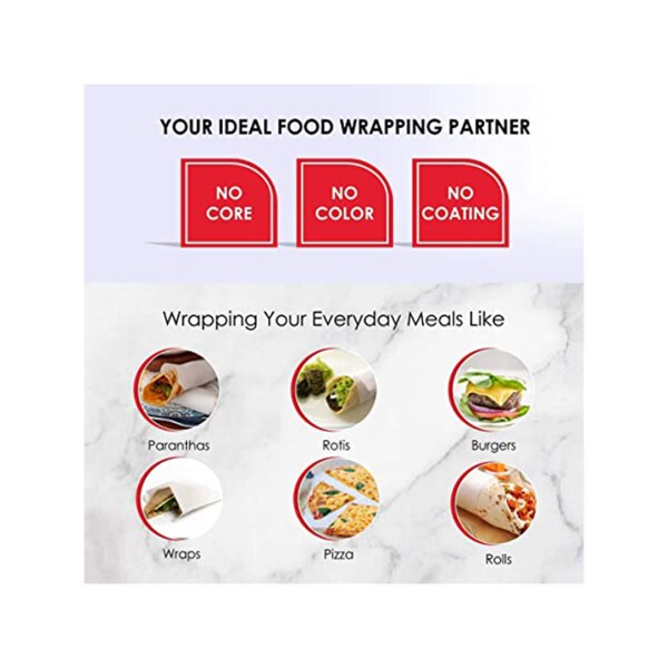 Food Wrapping Paper 20 Meters X 11 inch Roti Wrap