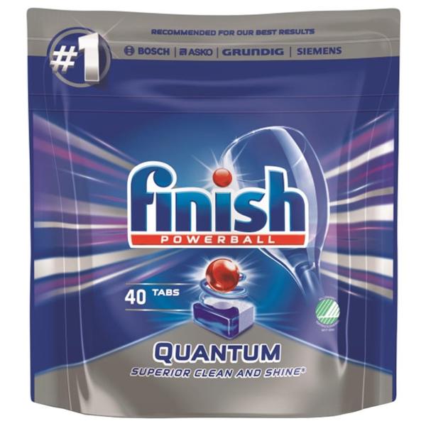 Finish Dishwasher Detergent Tablet Quantum, 80 Tabs (40 Tabs Pack of 2