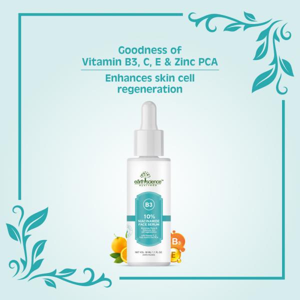 Earth Science Ayurveda 10 Niacinamide Face Serum with Zinc PCA Acne