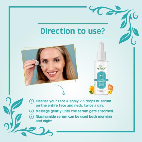 Earth Science Ayurveda 10 Niacinamide Face Serum with Zinc PCA Acne