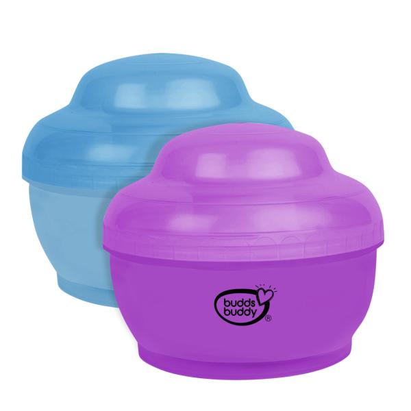 Buddsbuddy Popo Baby Powder Puff with Storage Case (Set of 2