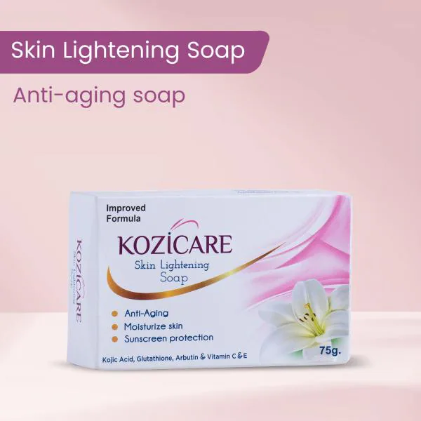 Kozicare Skin Lightening Soap with Kojic Acid, Glutathione & Arbutin